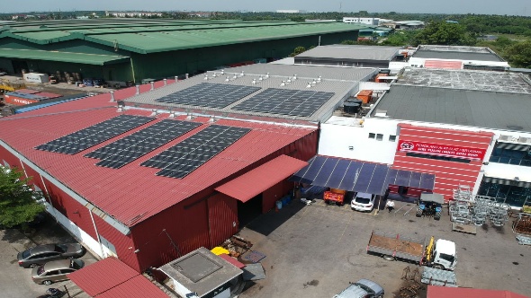 Astern commercial solar installation in Malaysia