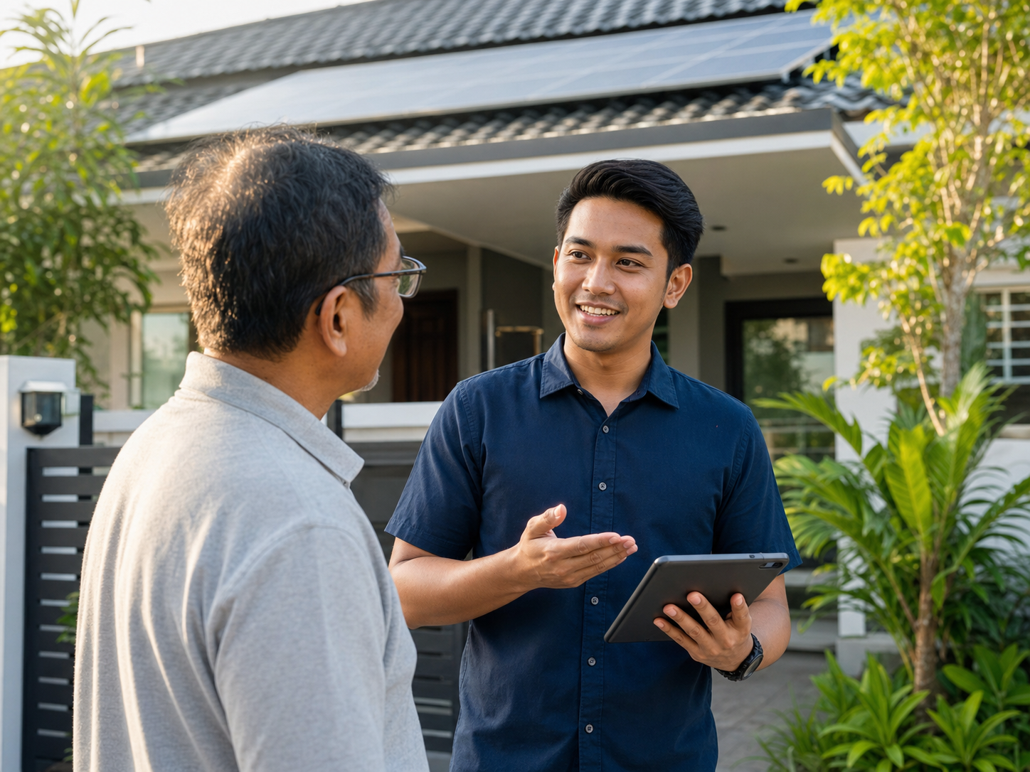 Malaysian home with rooftop solar panels installed by Astern