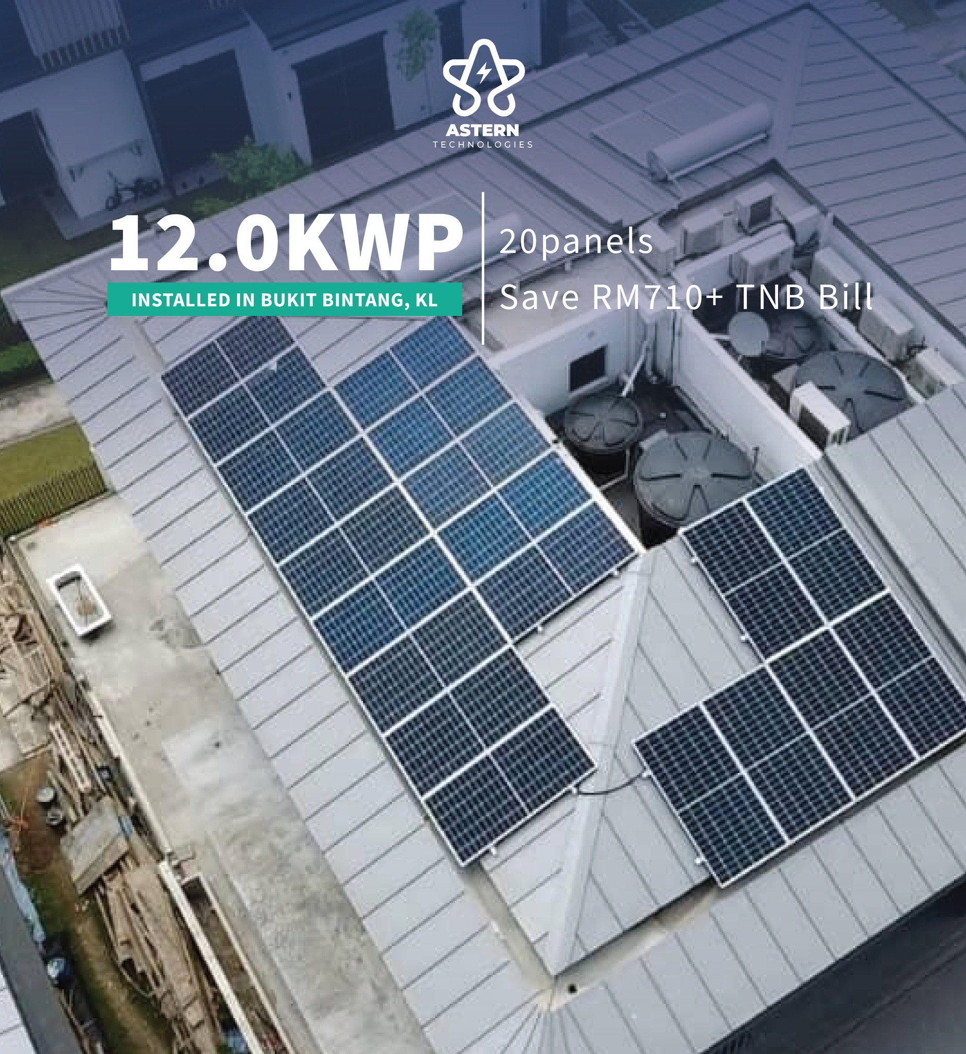 Astern residential solar installation in Malaysia